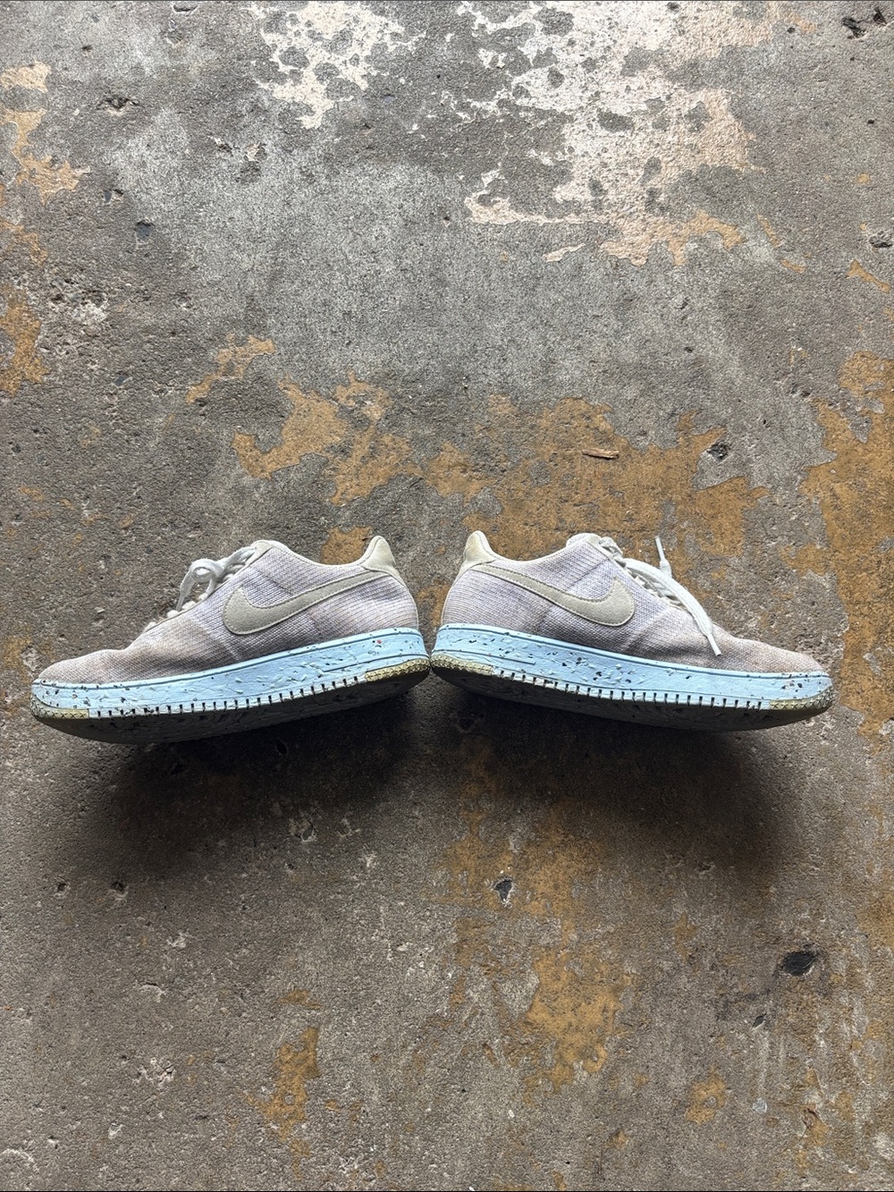 Nike Air Force 1 Crater FlyKnit Sneakers Photon Dust color Size 9